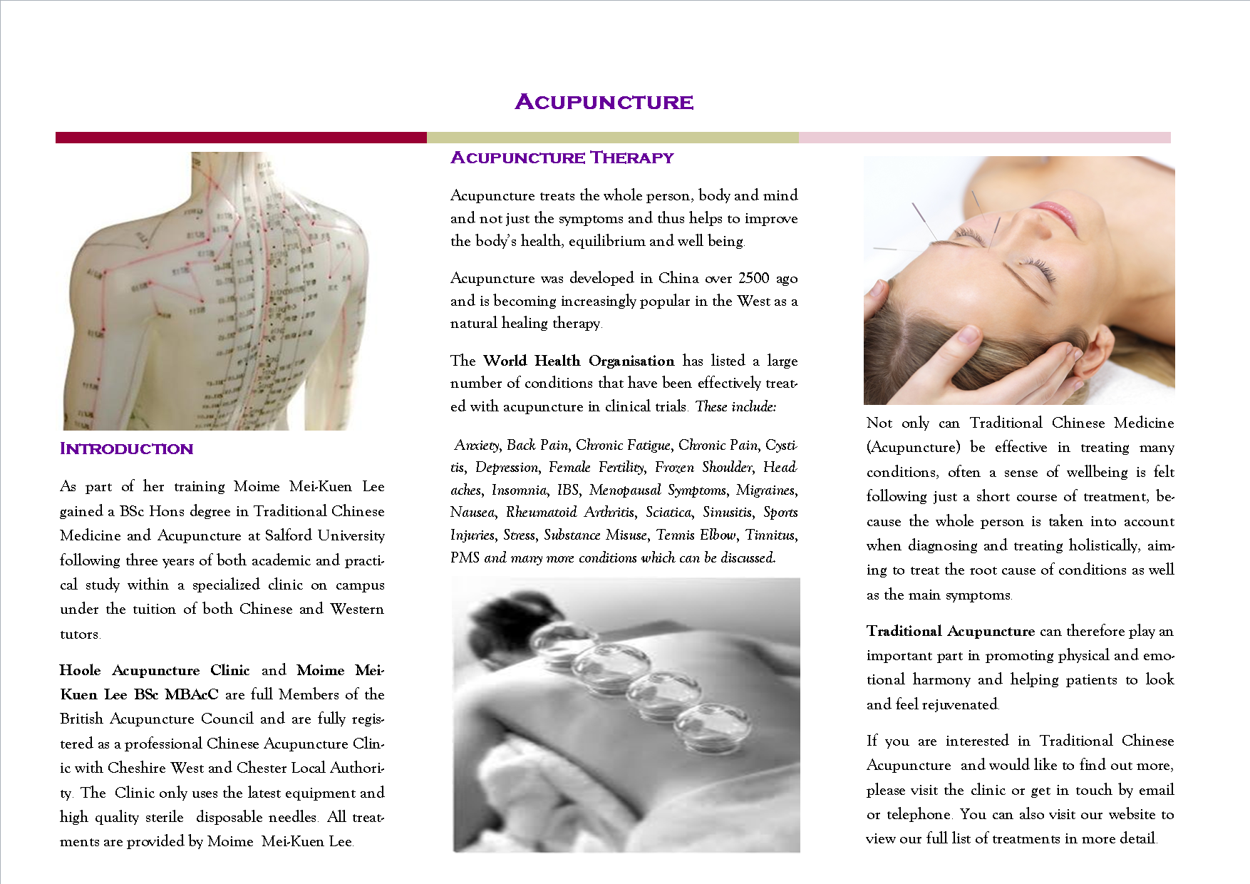 ACUPUNCTURE OPPORTUNITIES